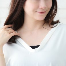 Luna スクリューチェーン 0.8mm幅の着用イメージ（4）