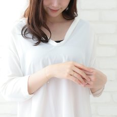 Chiffon line ブレスレット 0.9mm幅の着用イメージ（4）