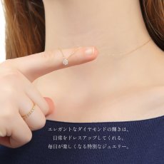 Karen ダイヤモンド ペンダントの着用イメージ（3）