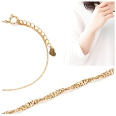 Chiffon line ブレスレット 0.9mm幅の着用イメージ（11）