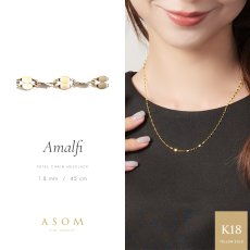 画像1: Amalfi チェーン 1.8mm幅｜K18 イエローゴールド｜45cm (1)