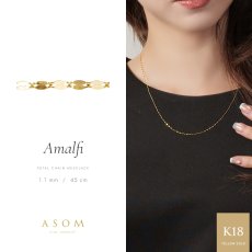 画像15: Amalfi チェーン 1.1mm幅｜K18 イエローゴールド｜45cm (15)