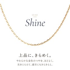 上品にきらめく10金イエローゴールドのアズキチェーン