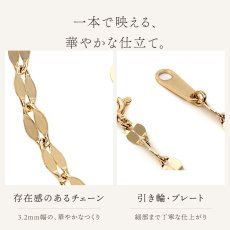 存在感のある 3.2mm 幅のチェーンと、引き輪・プレート