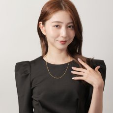 Skinny Clark キヘイチェーン 1.2mm幅 50cm の着用イメージ