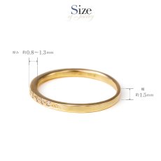 Elsie ダイヤモンド ハーフエタニティ リングのサイズ