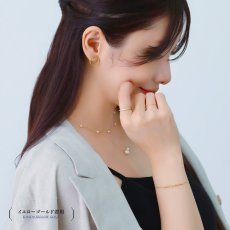 Elsie ダイヤモンド ハーフエタニティ リングの着用イメージ（4）