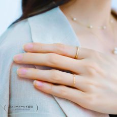 Elsie ダイヤモンド ハーフエタニティ リングの着用イメージ（6）