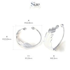 Folium リーフ イヤーカフのサイズ