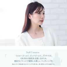 Riona トリコロール ペンダントの着用イメージ（7）