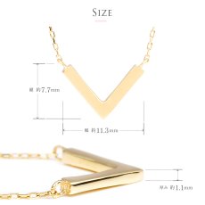 Rosalia Vライン バー ネックレスのサイズ