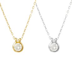 Ellen ワンポイント ダイヤモンド ホースシュー ネックレスのカラー展開