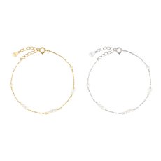 Coralie 淡水パール ステーション ブレスレットのカラー展開