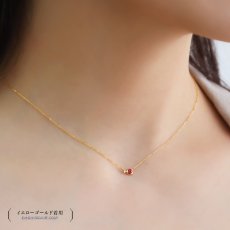Lava ルビー ダイヤモンド ネックレスの着用イメージ（6）