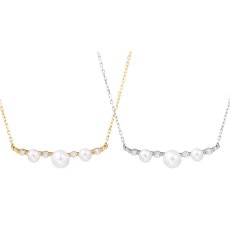 Leah ダイヤモンド 淡水パール ネックレスのカラー展開