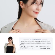 Ophelia オパール ダイヤモンド ネックレスの着用イメージ（4）