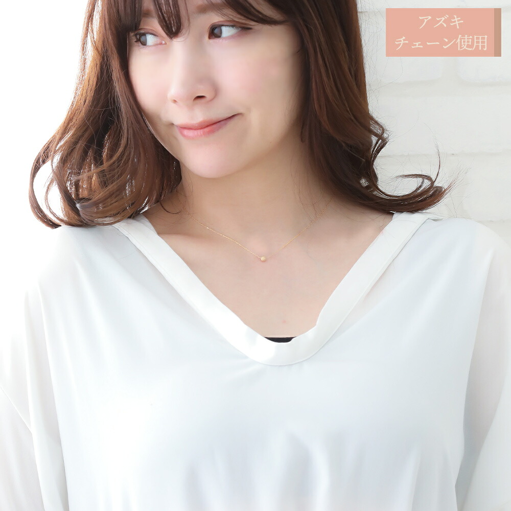 Neo gold texture ball ペンダント K18 イエローゴールド チェーンセット 画像12