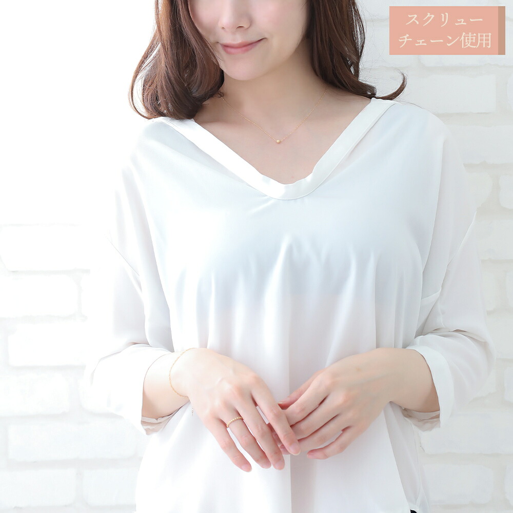 Neo gold texture ball ペンダント K18 イエローゴールド チェーンセット 画像6
